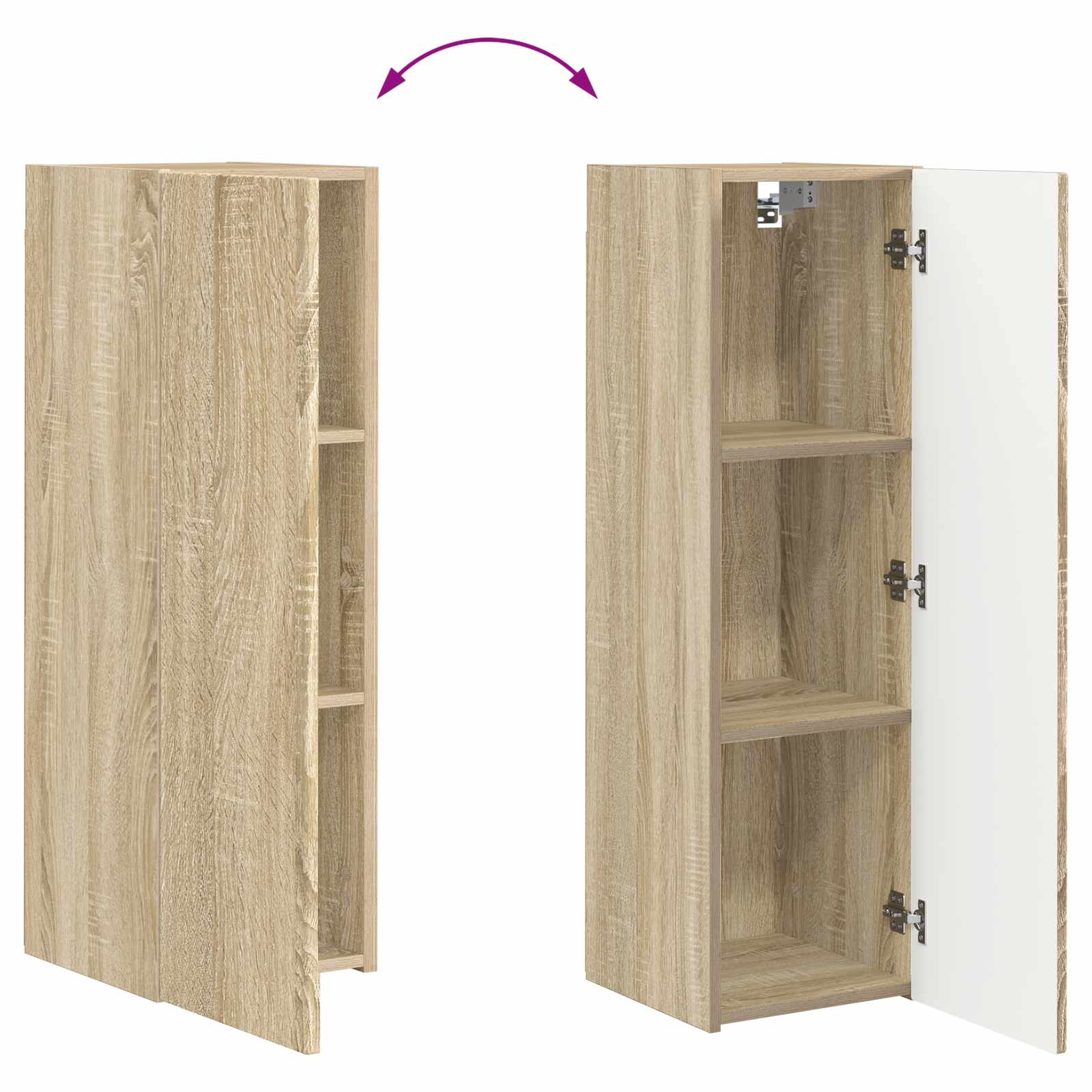 Conjunto De Mueble De Tv Montaje En La Pared 3 Pcs
