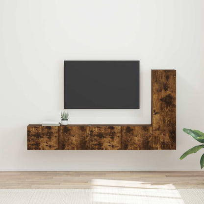 Conjunto De Mueble De Tv Montaje En La Pared 3 Pcs
