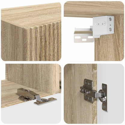 Conjunto De Mueble De Tv Montaje En La Pared 4 Pcs