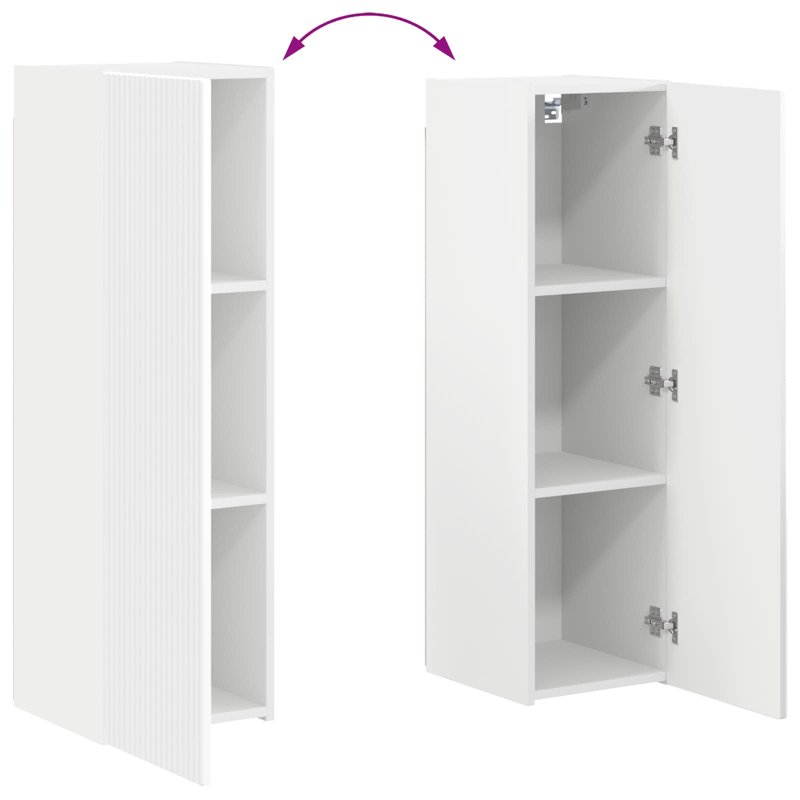 Conjunto De Mueble De Tv 4 Pcs Madera De Ingeniería