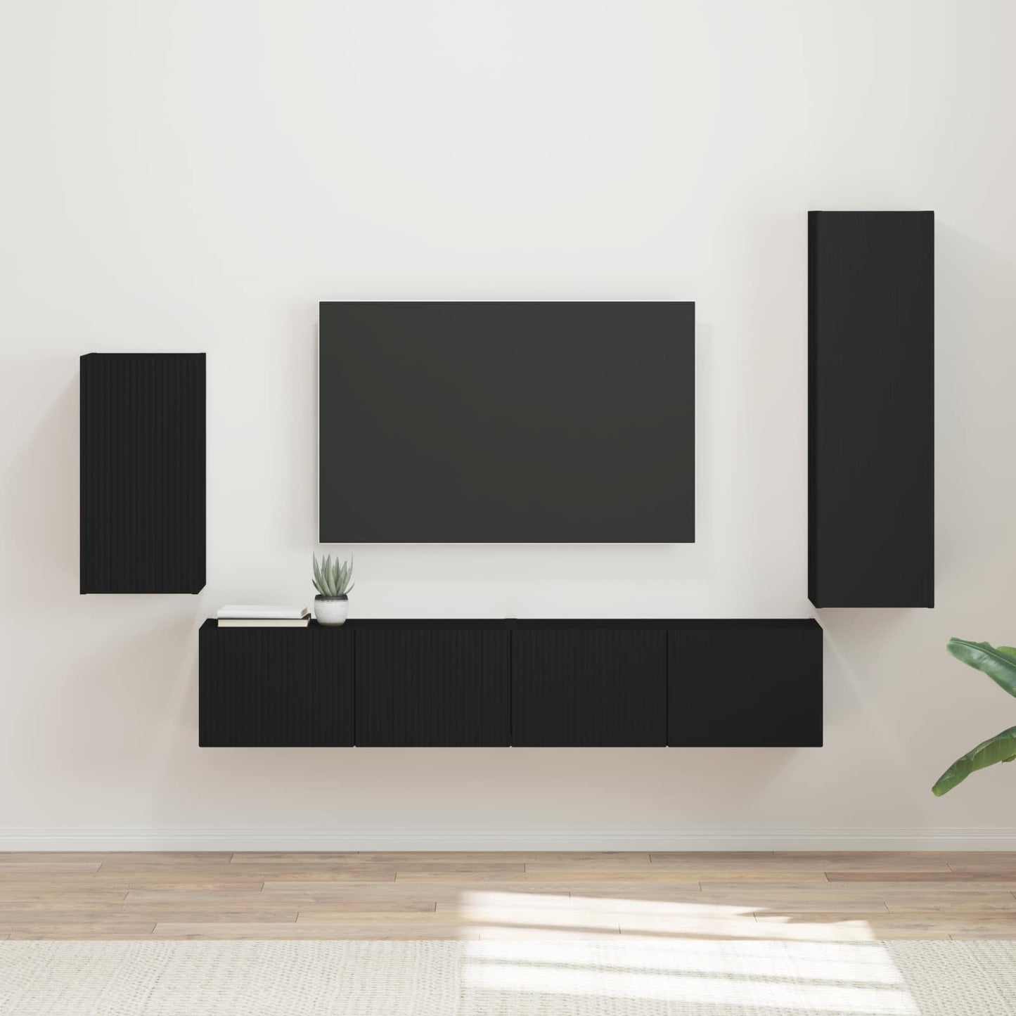 Conjunto De Mueble De Tv 4 Pcs