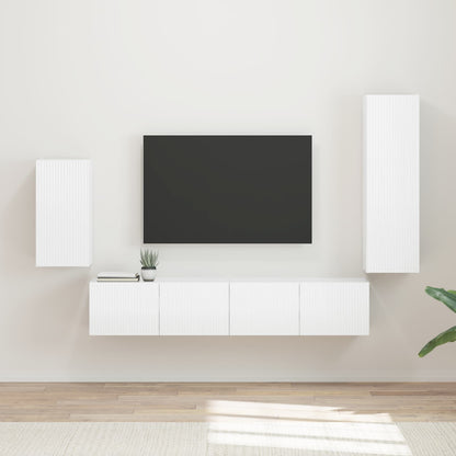 Conjunto De Mueble De Tv 4 Pcs