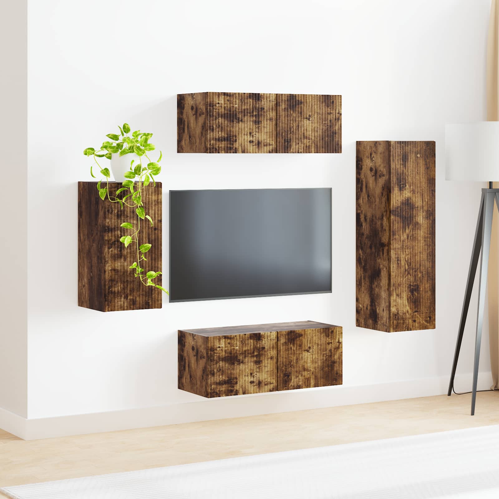 Conjunto De Mueble De Tv 4 Pcs