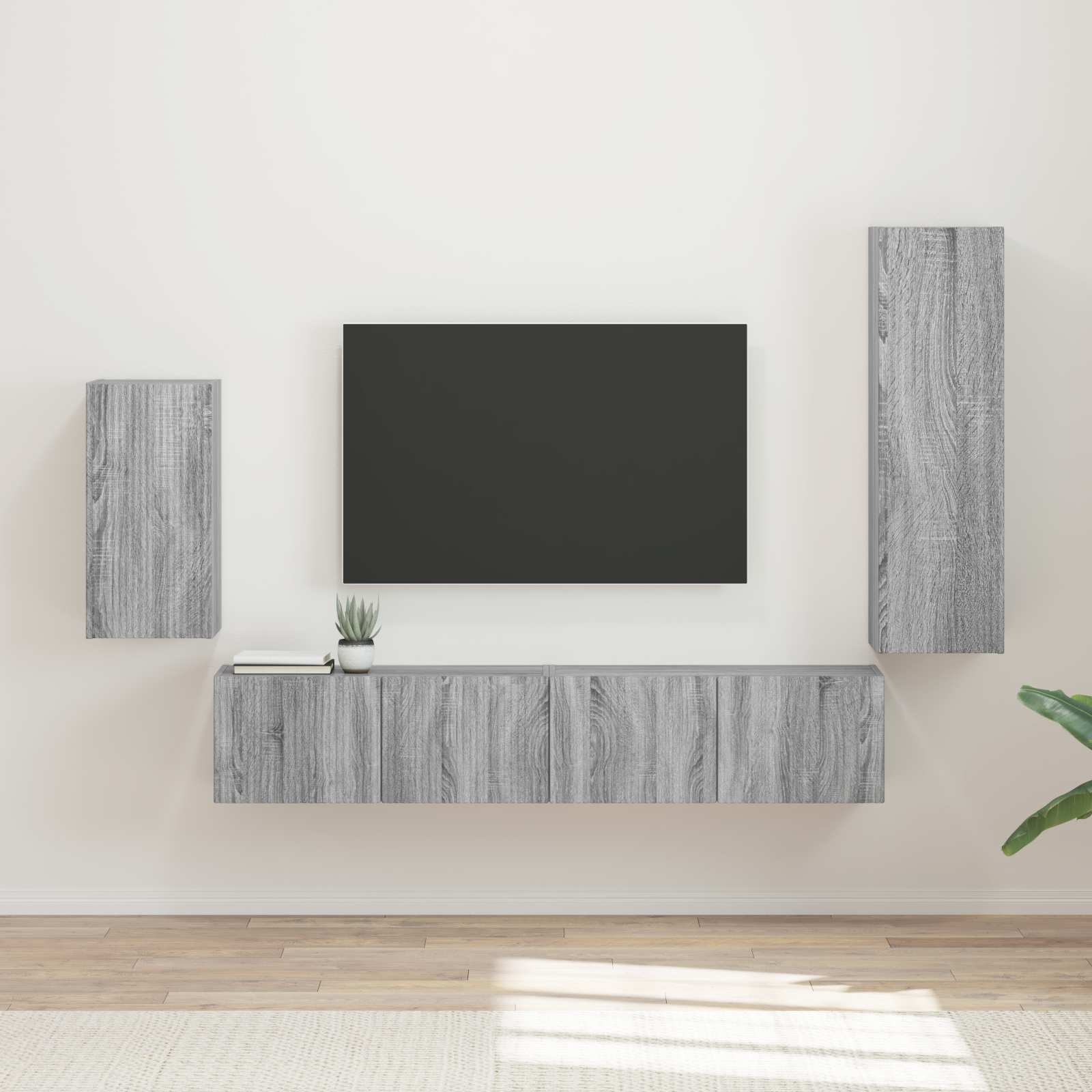 Conjunto De Mueble De Tv 4 Pcs