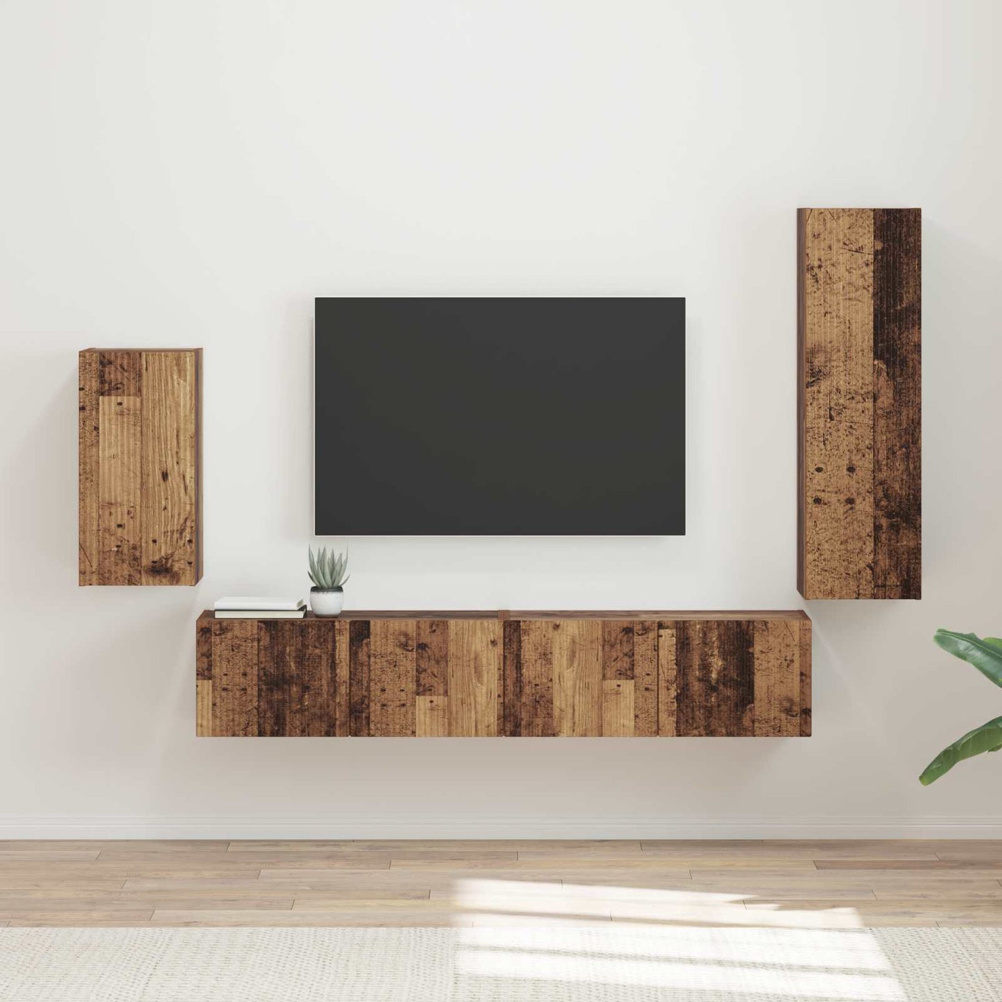 Conjunto De Mueble De Tv 4 Pcs