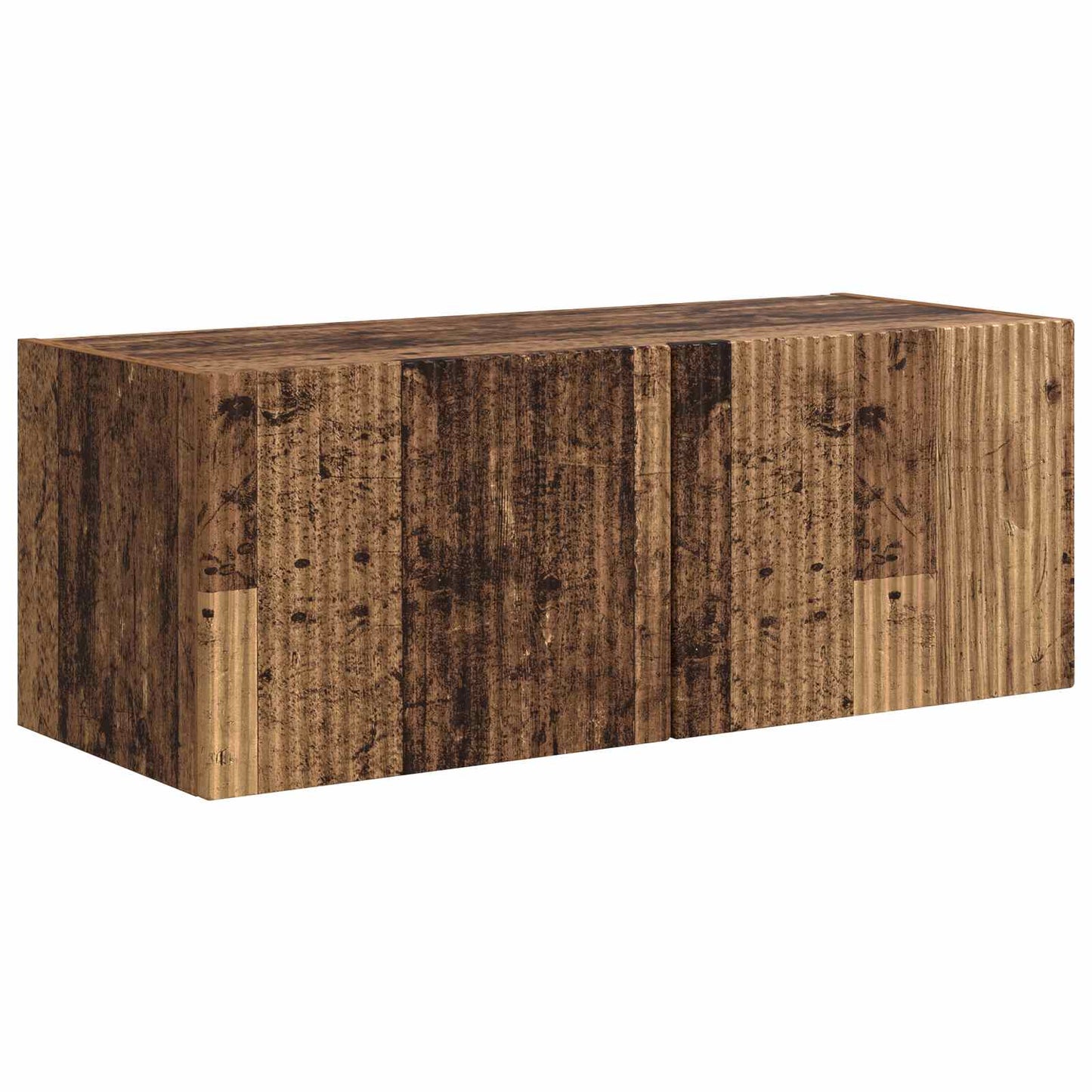 Conjunto De Mueble De Tv Montaje En La Pared 3 Pcs Madera Vieja