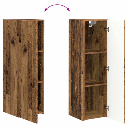 Conjunto De Mueble De Tv Montaje En La Pared 3 Pcs Madera Vieja
