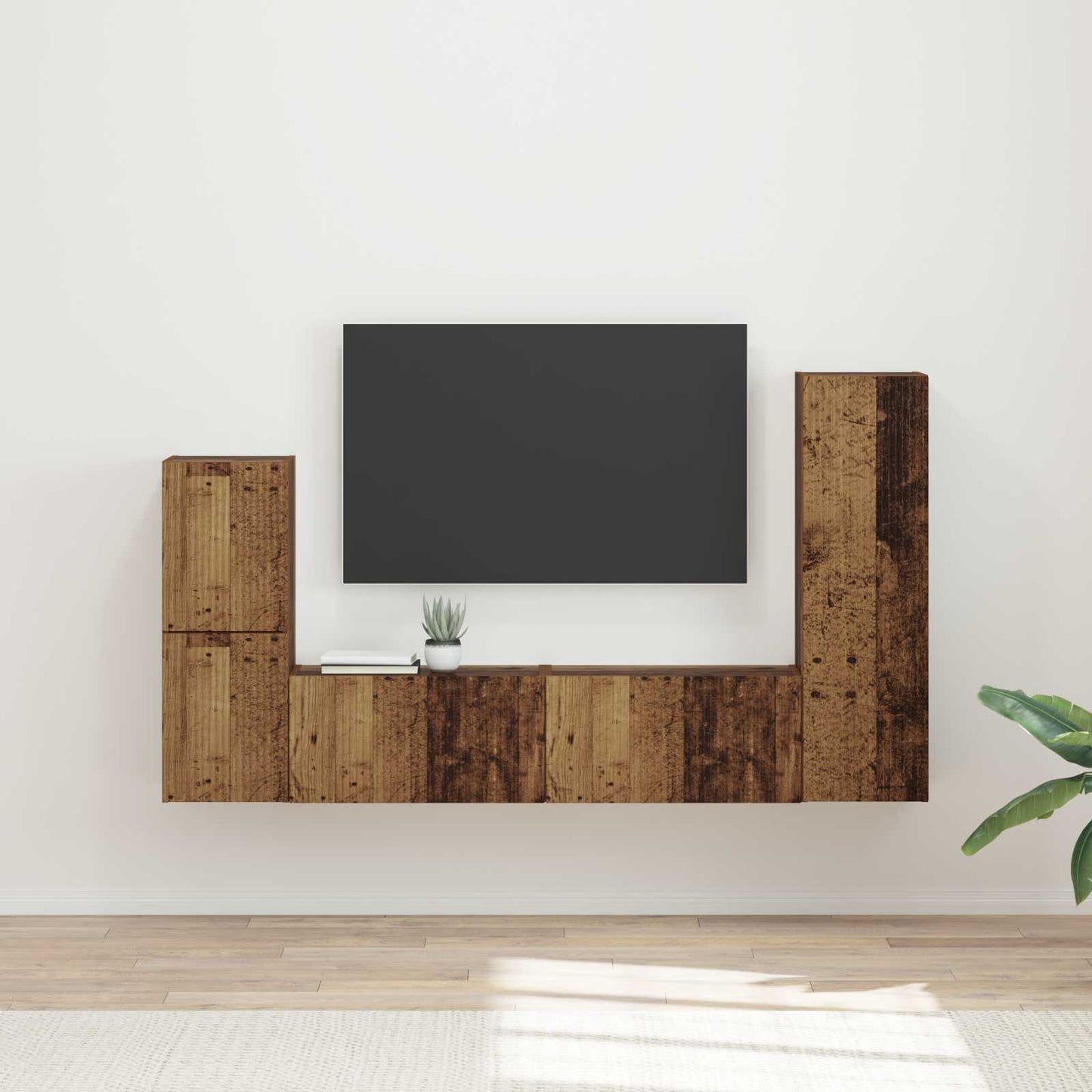 Conjunto De Mueble De Tv 4 Pcs