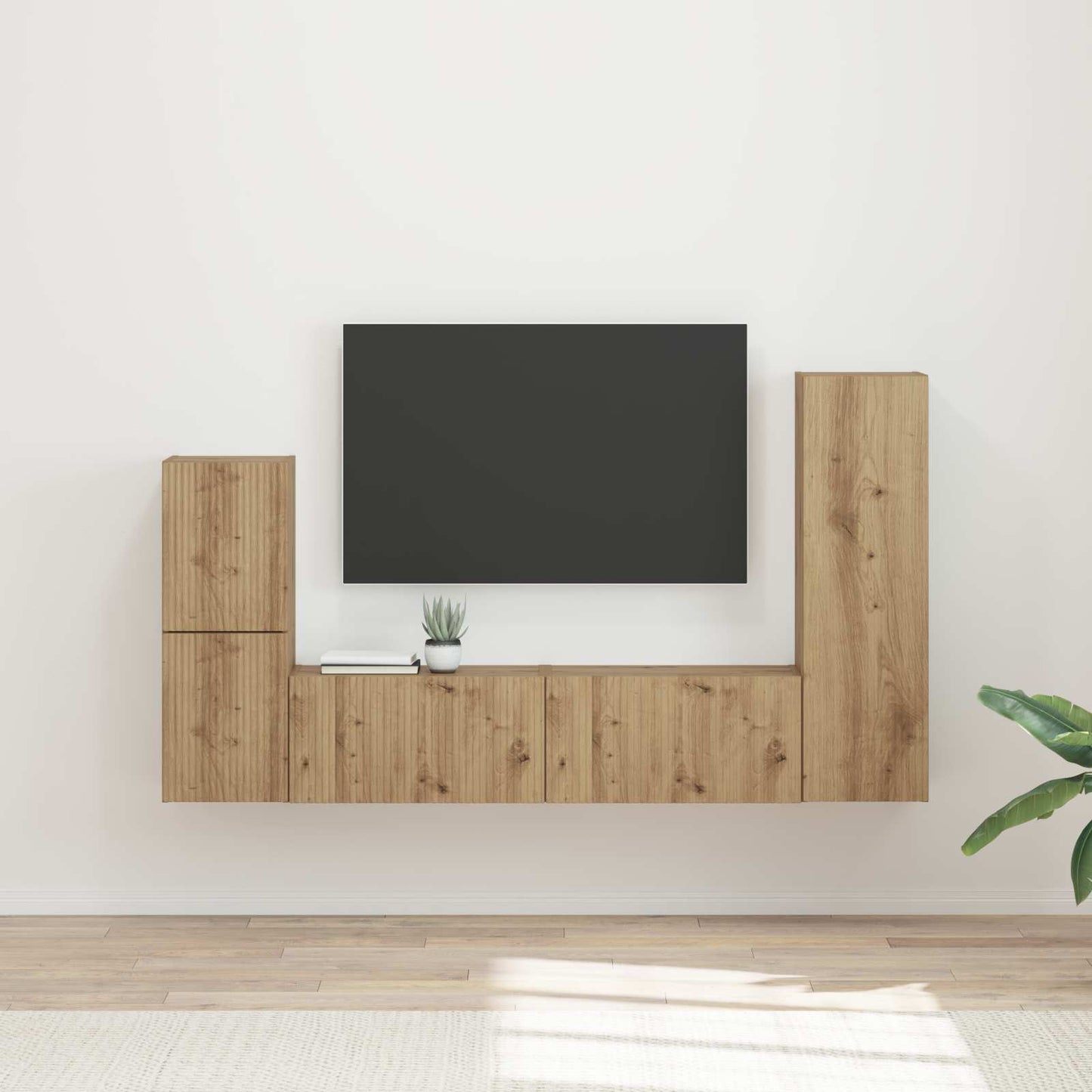 Conjunto De Mueble De Tv 4 Pcs