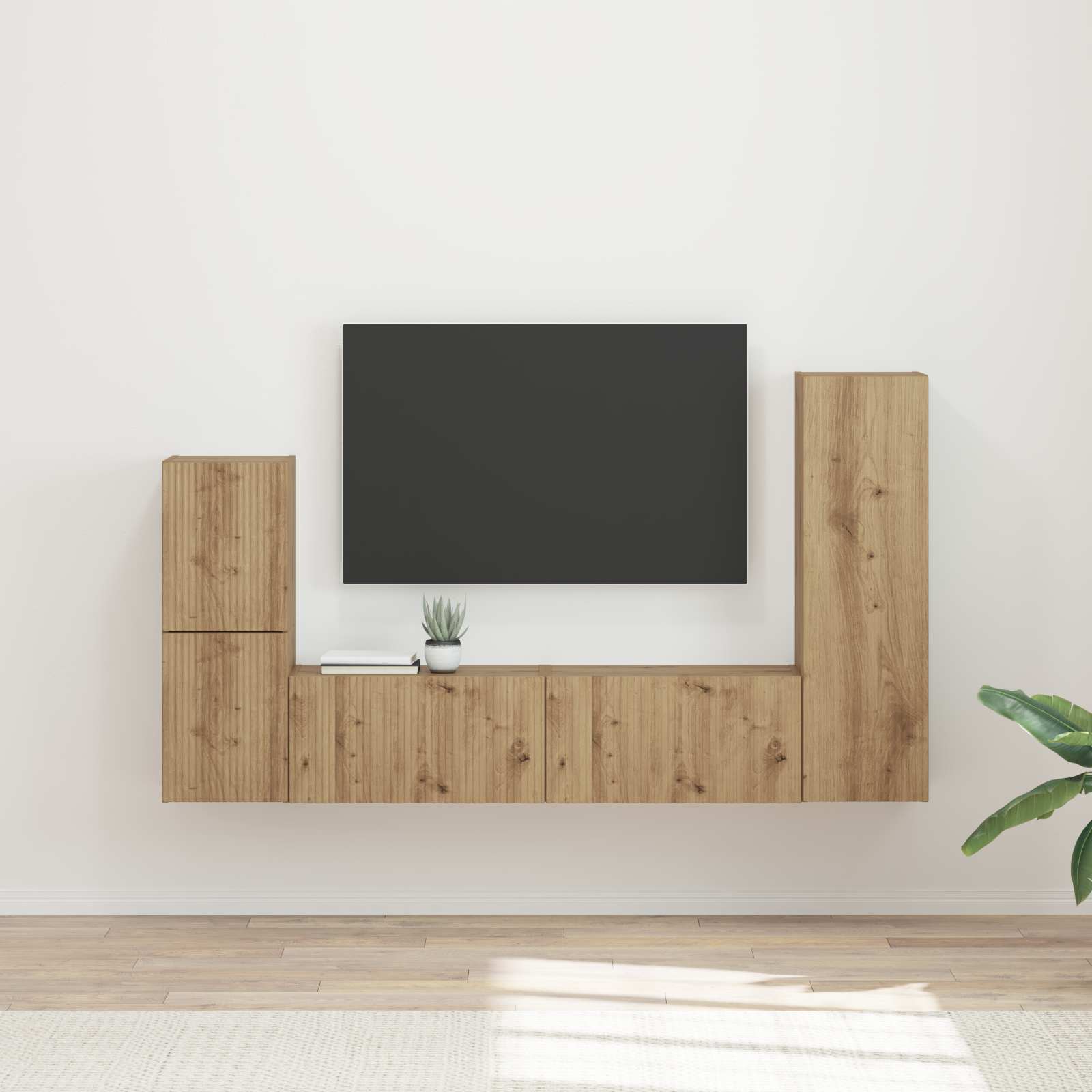 Conjunto De Mueble De Tv 4 Pcs