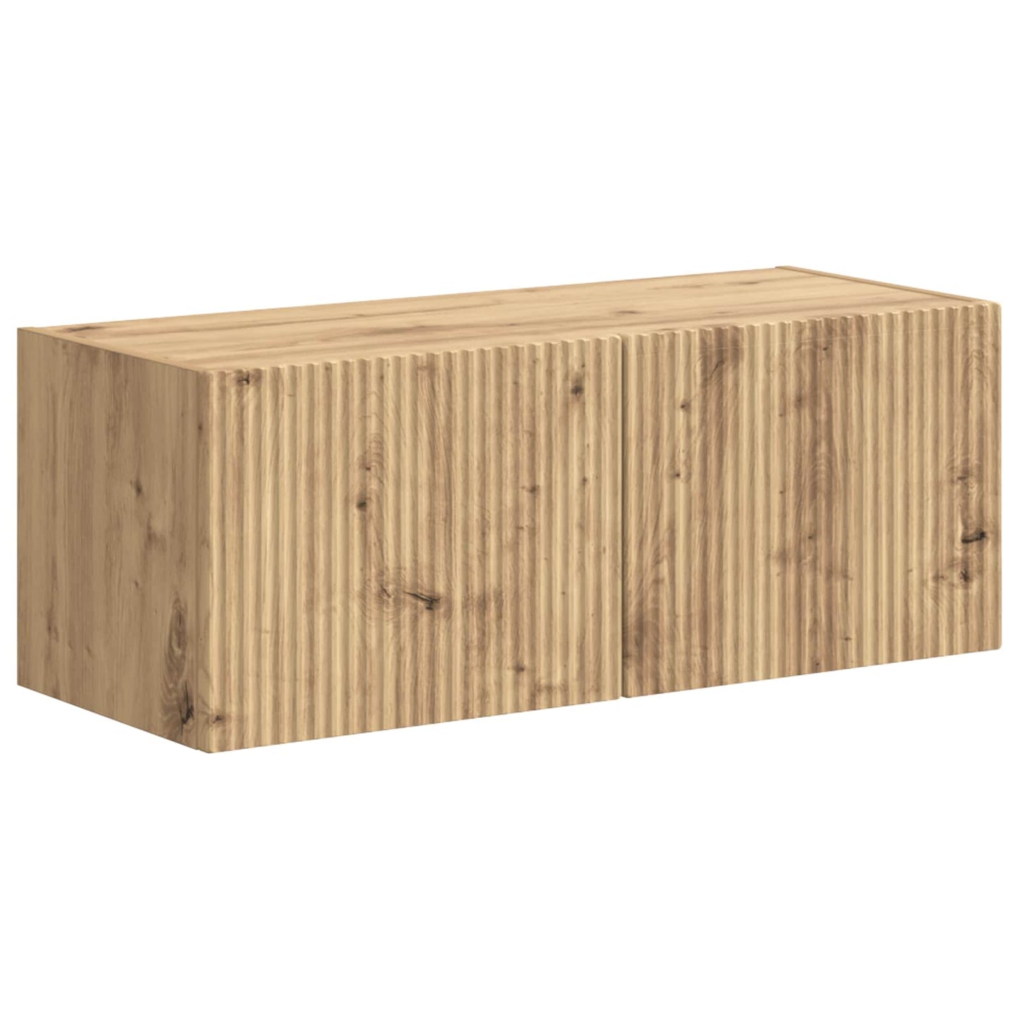 Conjunto De Mueble De Tv 4 Pcs Roble Artesanal