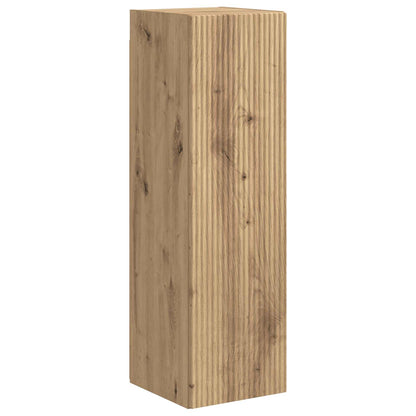 Conjunto De Mueble De Tv 4 Pcs Roble Artesanal