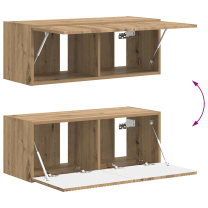 Conjunto De Mueble De Tv 4 Pcs Roble Artesanal