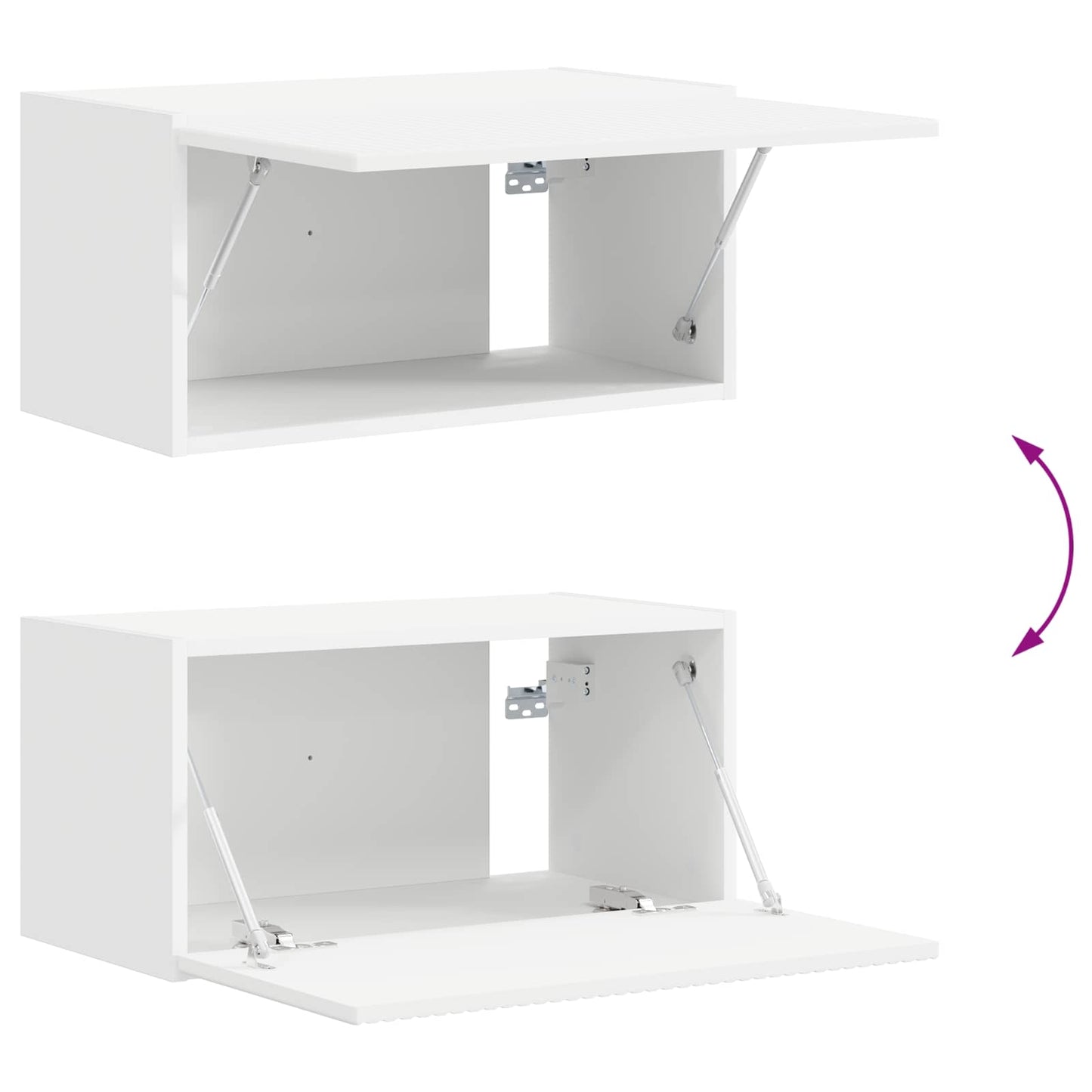 Conjunto De Mueble De Tv 4 Pcs Madera De Ingeniería