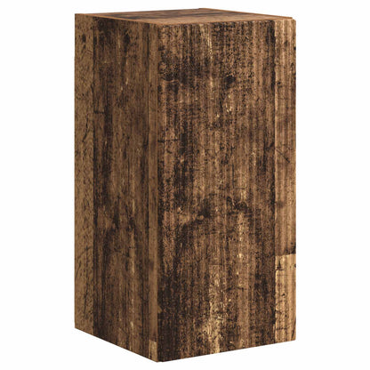 Conjunto De Mueble De Tv Montaje En La Pared 4 Pcs Madera Vieja