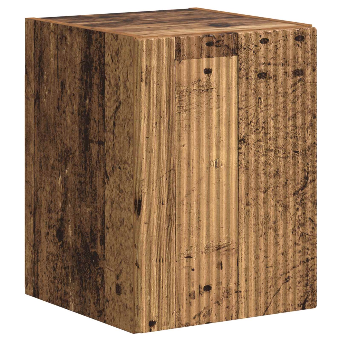 Conjunto De Mueble De Tv Montaje En La Pared 4 Pcs Madera Vieja