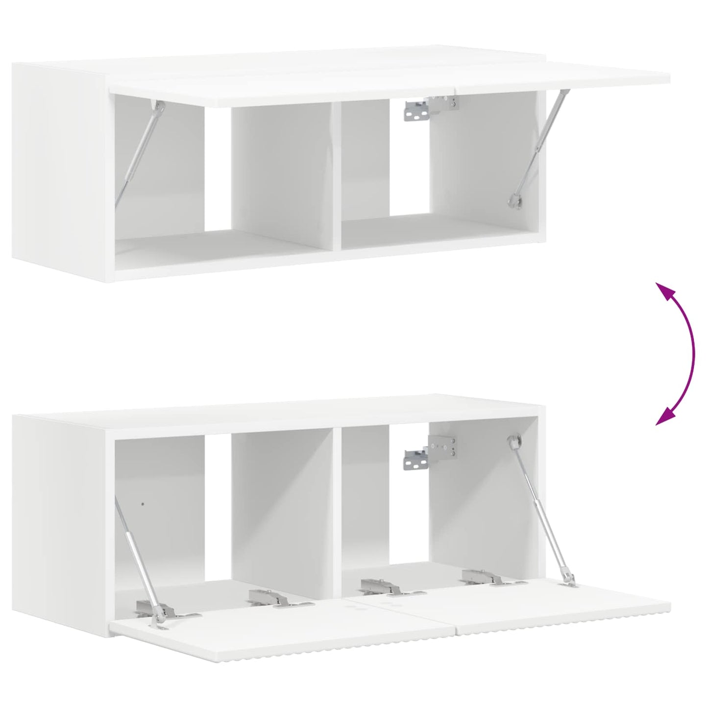 Conjunto De Mueble De Tv 6 Pcs Madera De Ingeniería