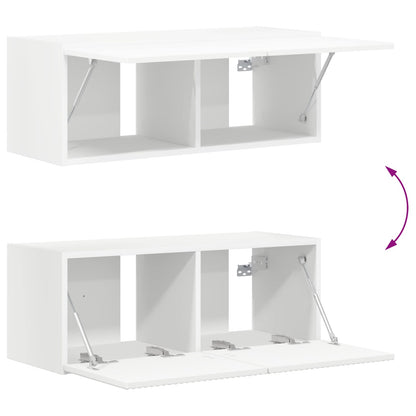 Conjunto De Mueble De Tv 6 Pcs Madera De Ingeniería