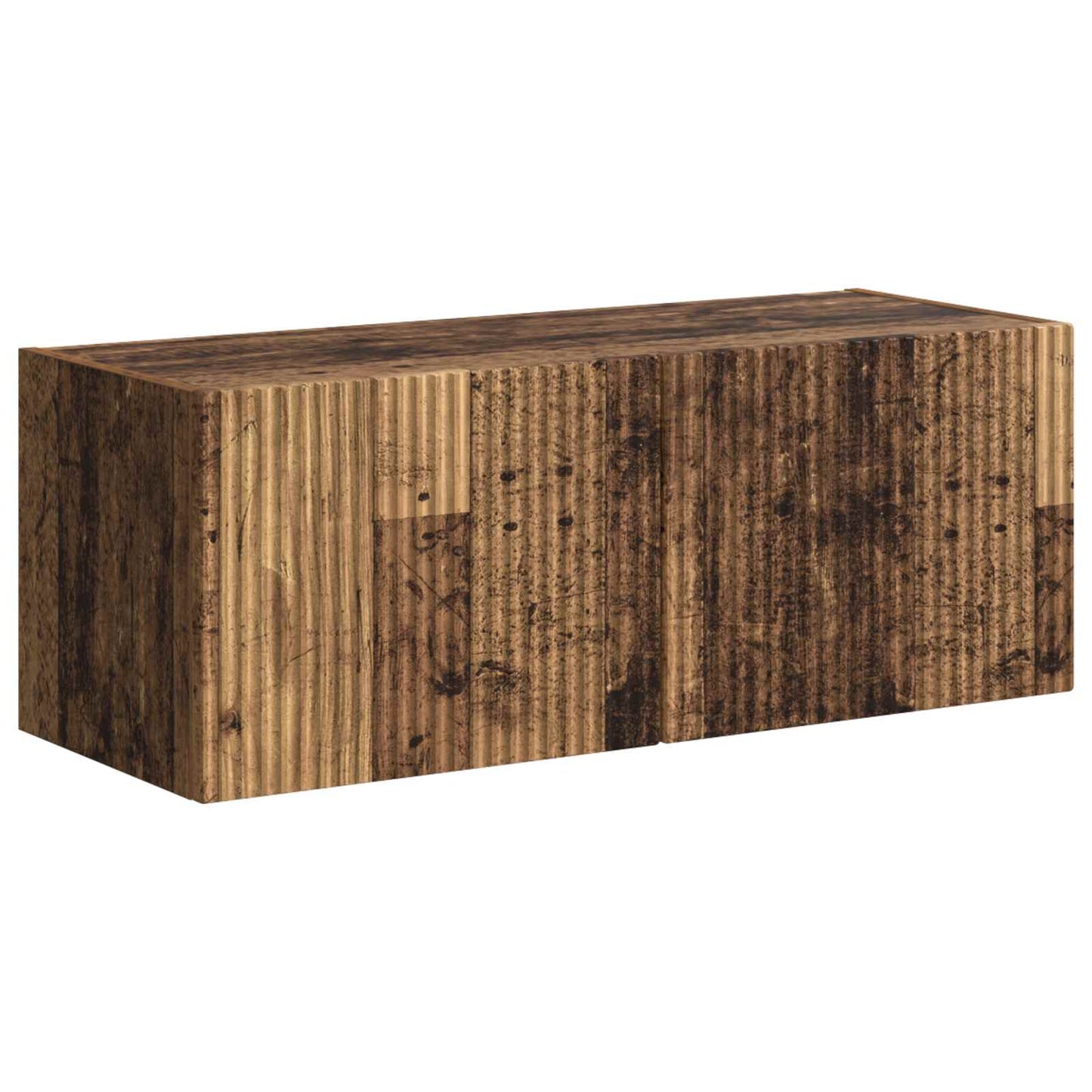 Conjunto De Mueble De Tv Montaje En La Pared 6 Pcs Madera Vieja