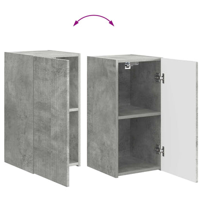 Conjunto De Mueble De Tv 5 Pcs Gris Concreto