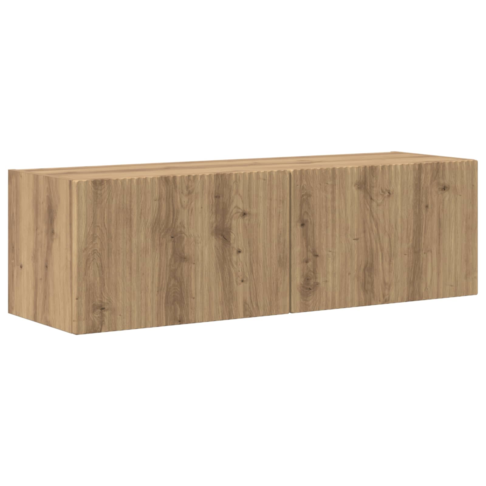Conjunto De Mueble De Tv 4 Pcs Madera De Ingeniería