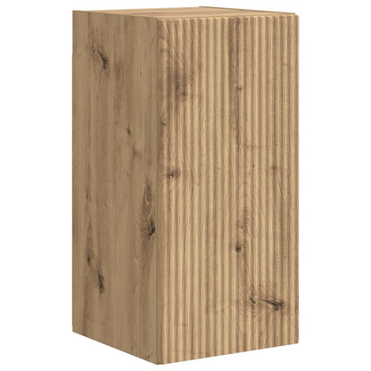 Conjunto De Mueble De Tv Montaje En La Pared 4 Pcs Roble Sonoma