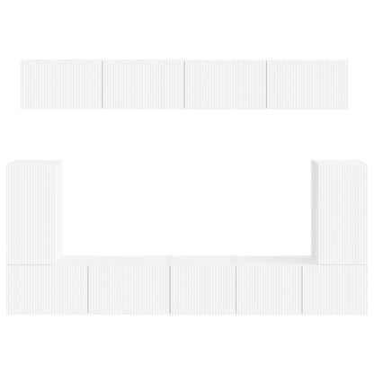 Conjunto De Mueble De Tv 5 Pcs Madera De Ingeniería