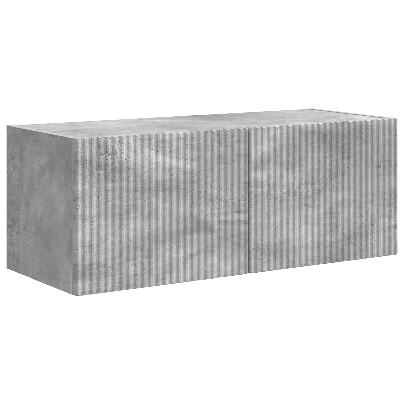 Conjunto De Mueble De Tv 5 Pcs Gris Concreto