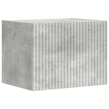 Conjunto De Mueble De Tv 5 Pcs Gris Concreto