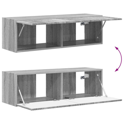 Conjunto De Mueble De Tv 5 Pcs Gris Sonoma Madera De Ingeniería