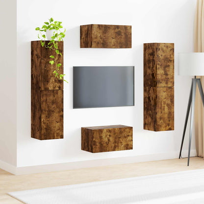 Conjunto De Mueble De Tv 6 Pcs