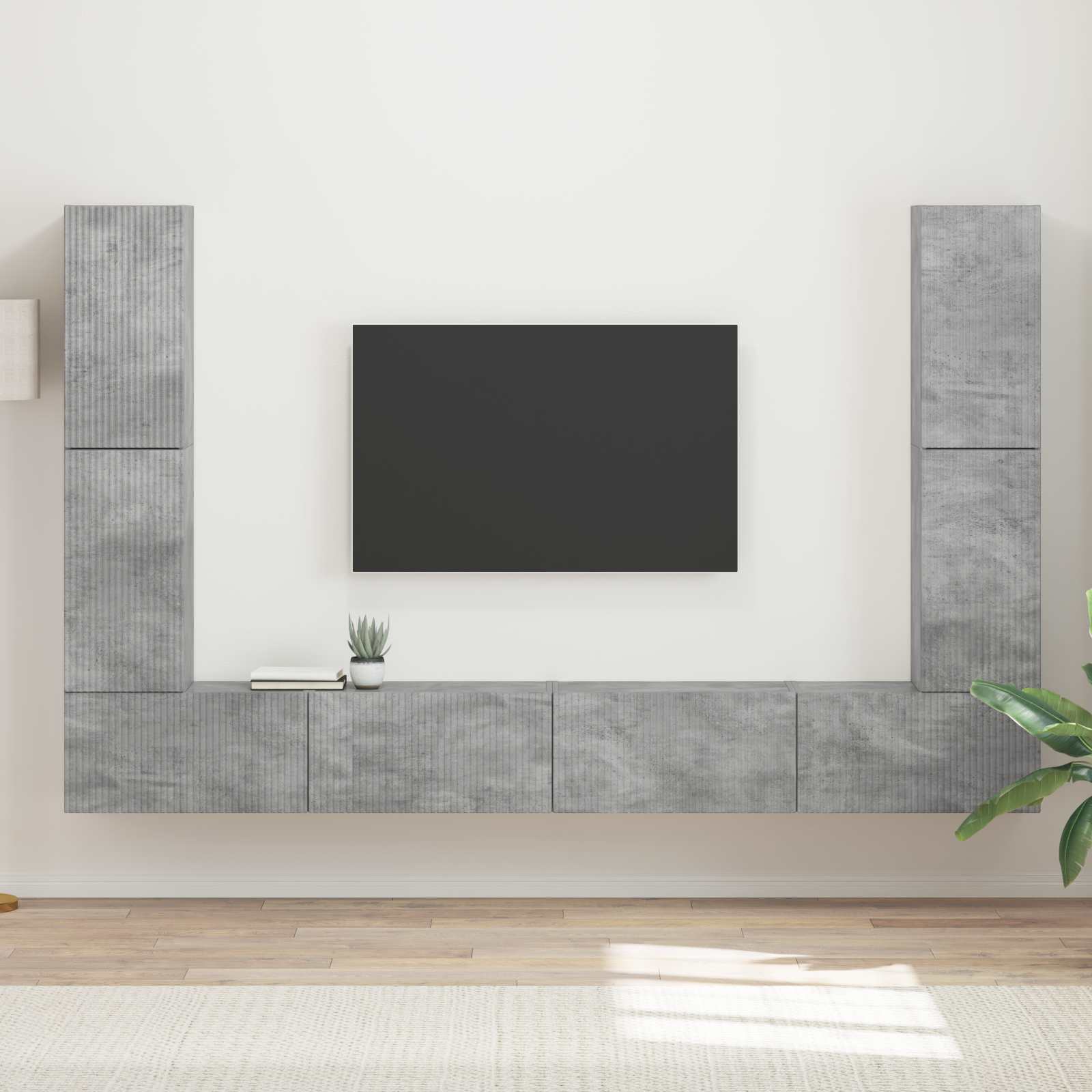 Conjunto De Mueble De Tv 8 Pcs