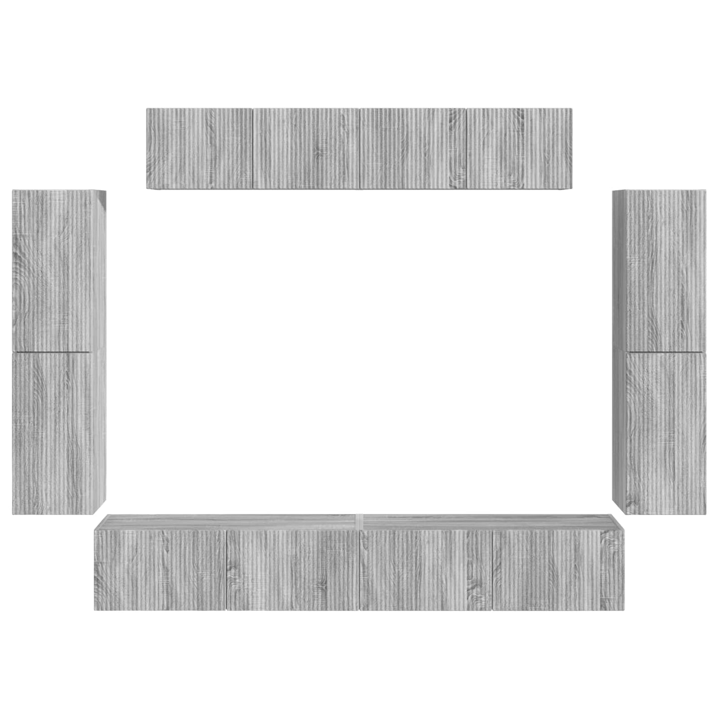 Mueble De Tv 8 Pcs