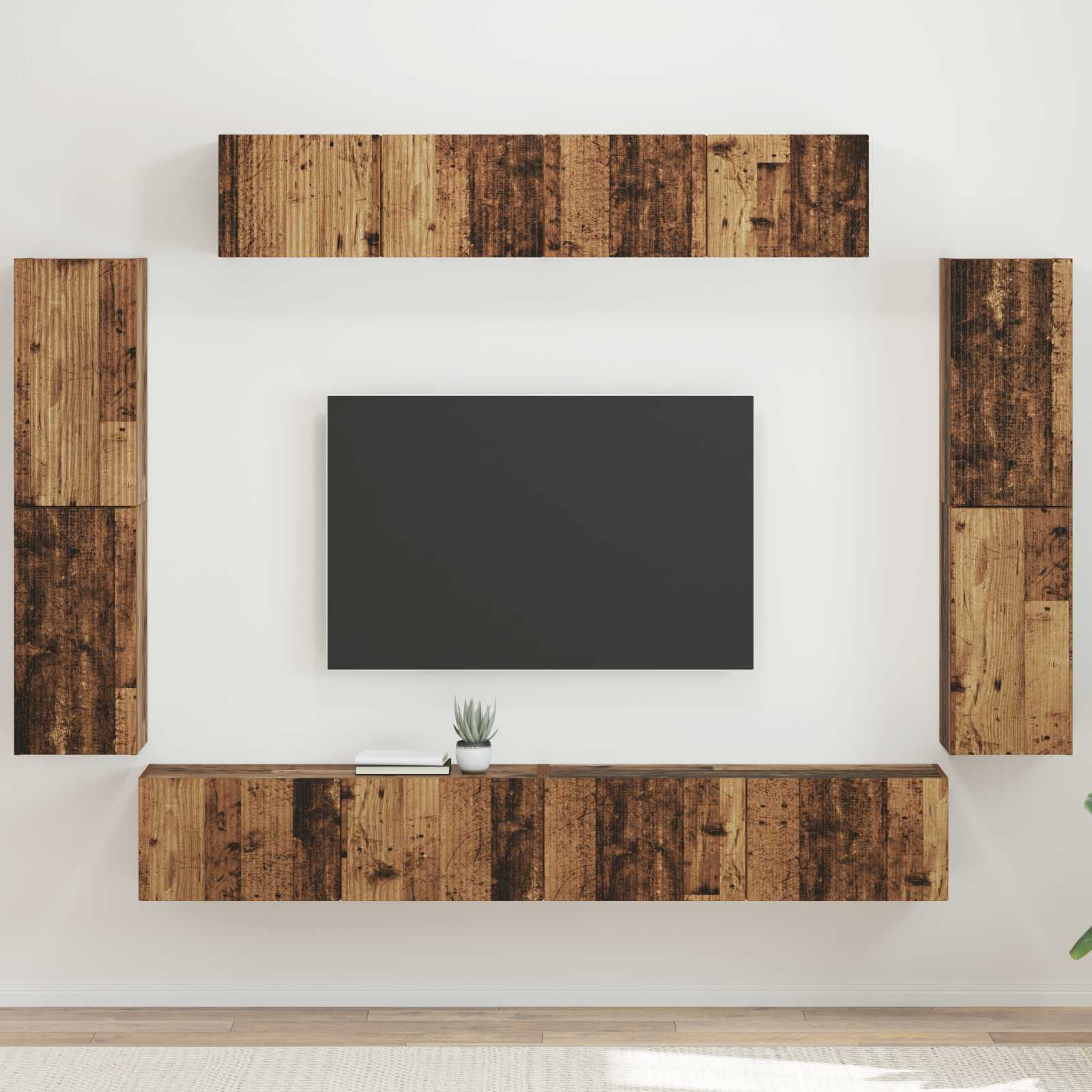 Mueble De Tv 8 Pcs