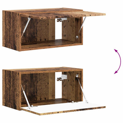 Conjunto De Mueble De Tv 4 Pcs Madera Vieja