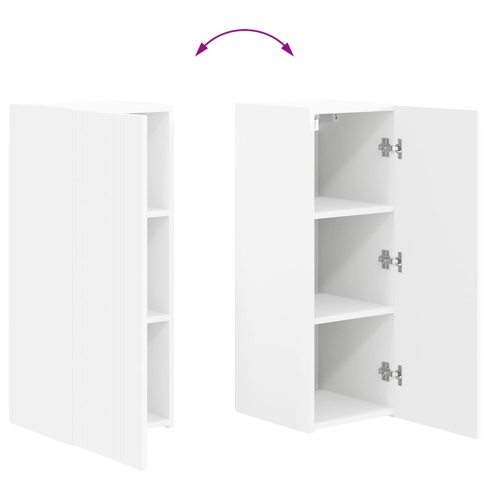 Conjunto De Mueble De Tv 4 Pcs Madera De Ingeniería