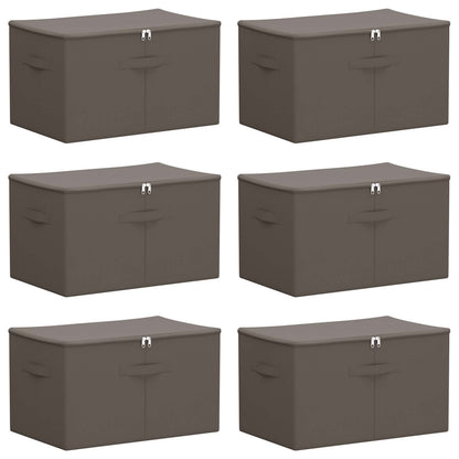 Caja De Almacenamiento 6 Pcs Antracita