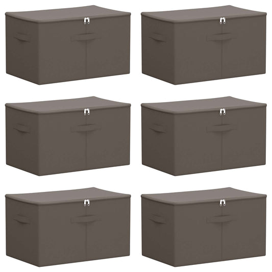 Caja De Almacenamiento 6 Pcs Antracita