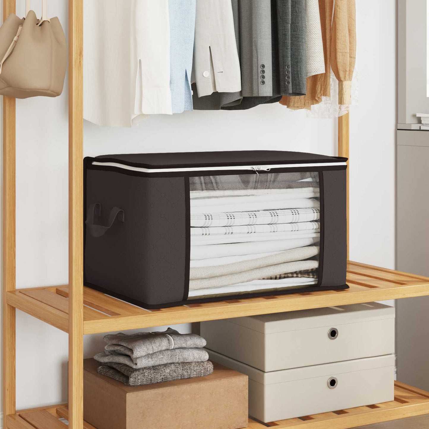 Caja De Almacenamiento Con Ventana Lateral Transparente 6 Pcs