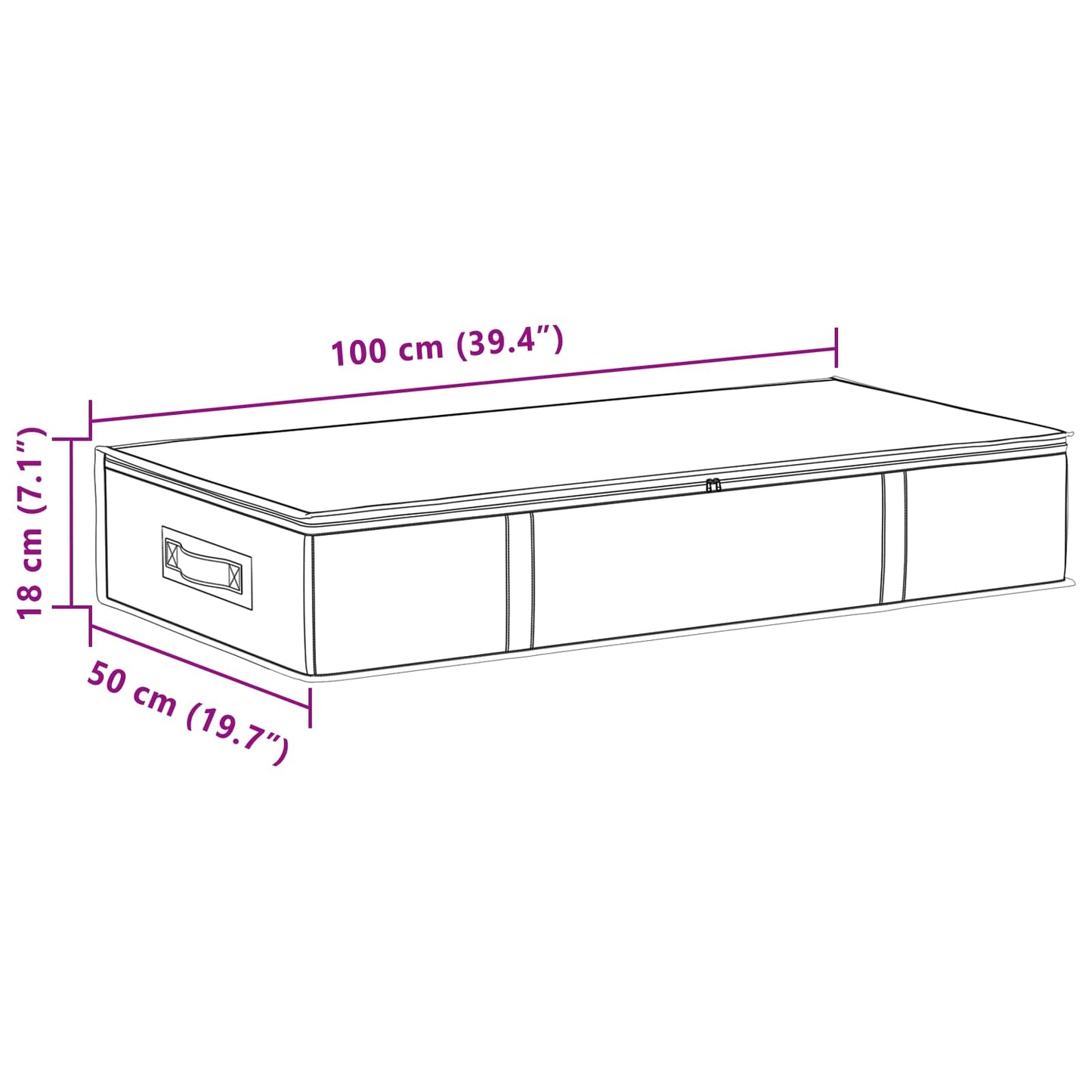 Caja De Almacenamiento Con Ventana Superior Transparente 2 Pcs