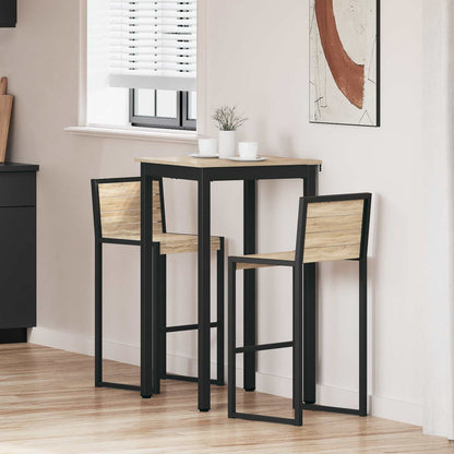 Mesa De Barra De Pie Madera De Ingeniería Cuadrado