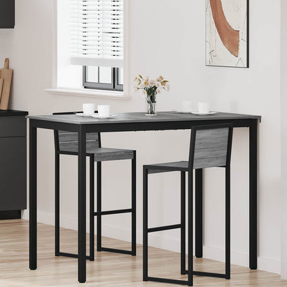 Mesa De Barra De Pie Madera De Ingeniería Cuadrado