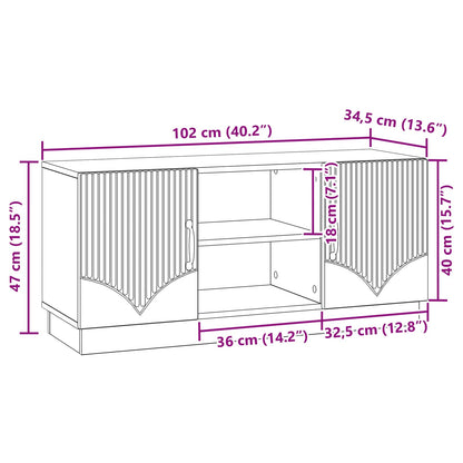 Mueble De Tv 102 X 34,5 X 47 Cm
