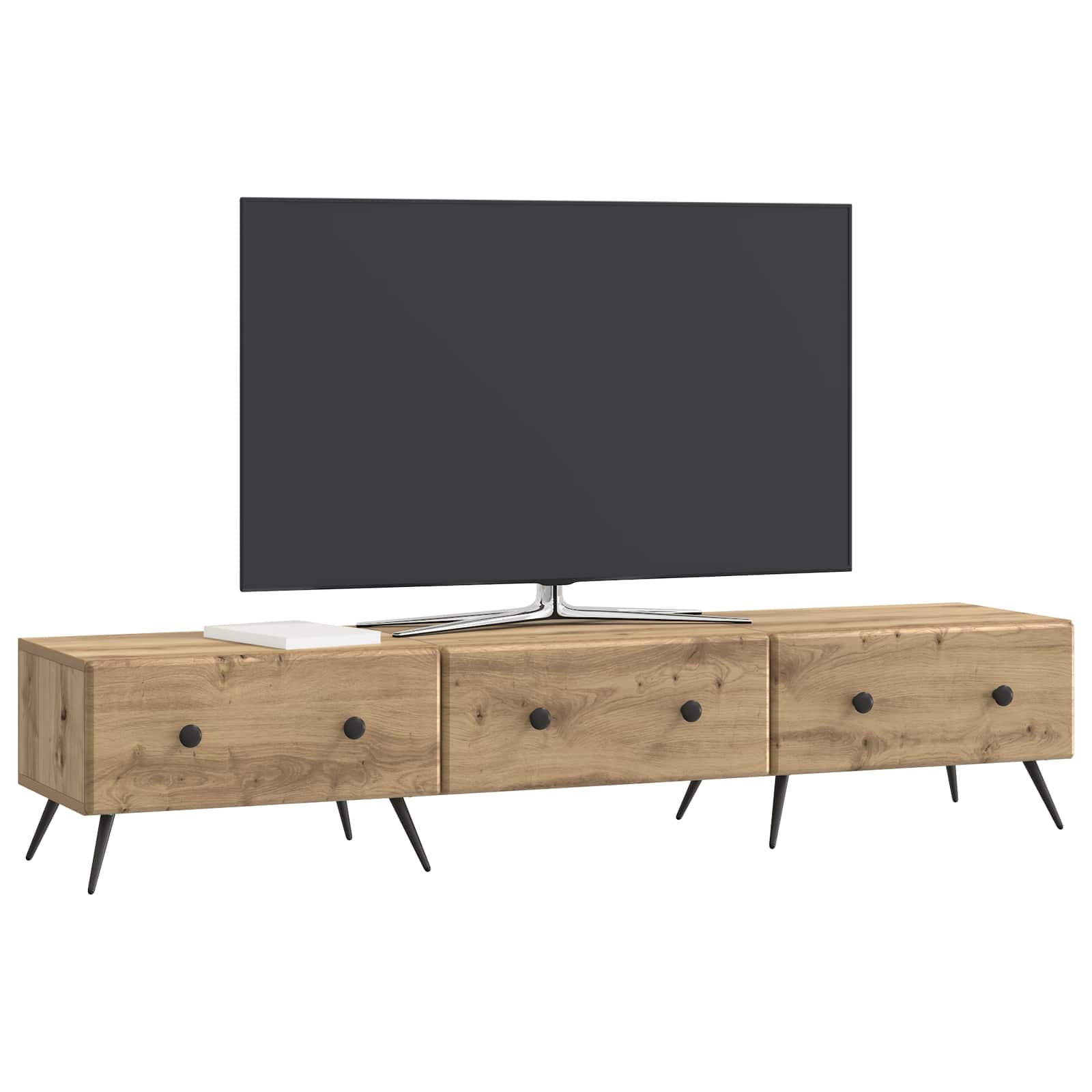 Mueble De Tv Con Cajón 147 X 34,5 X 30 Cm