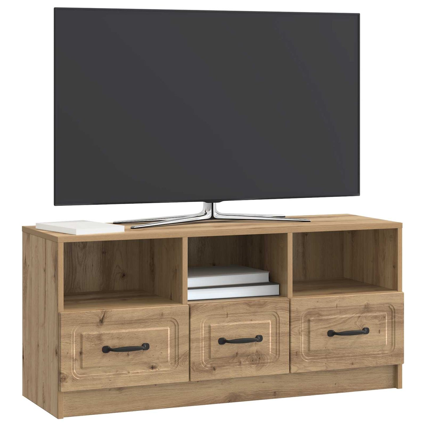 Mueble De Tv Con Cajón 102 X 34,5 X 47 Cm