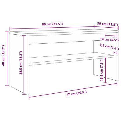 Mueble De Tv 80 X 30 X 40 Cm Madera De Ingeniería