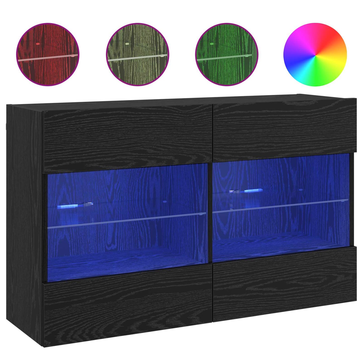 Mueble De Tv Montado En La Pared Con Led