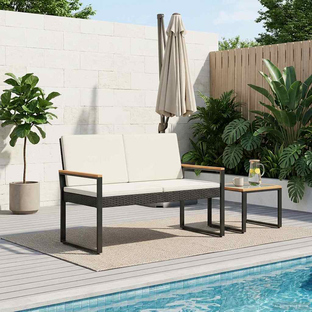 Banco De Exterior 2 -Seater 107 X 61 X 80 Cm Ratán Sintético