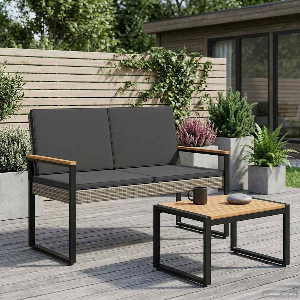 Banco De Exterior 2 -Seater 107 X 61 X 80 Cm Ratán Sintético