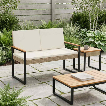 Banco De Exterior 2 -Seater 107 X 61 X 80 Cm Ratán Sintético